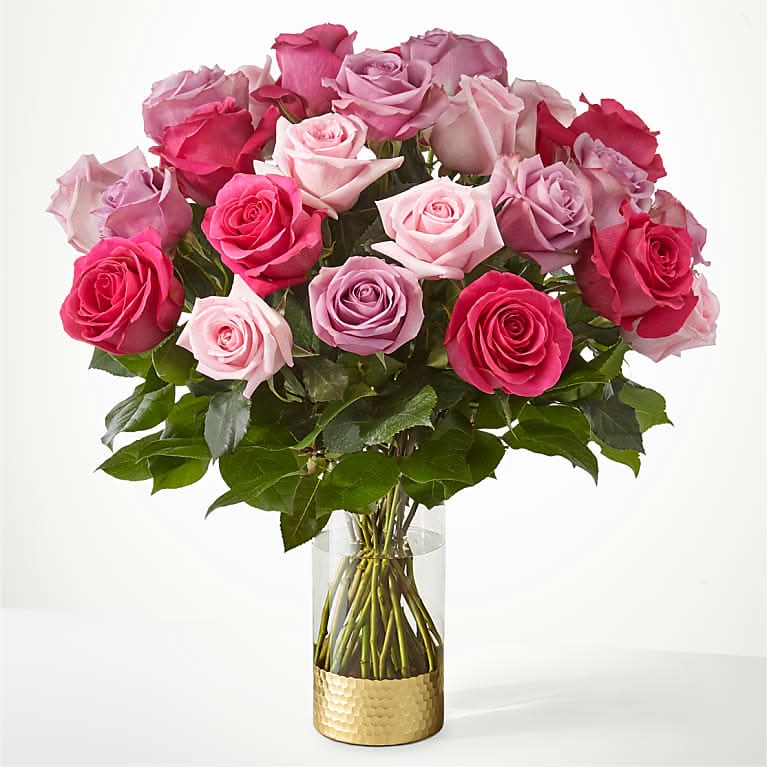 PURE BEAUTY MIXED ROSES - DELUXE