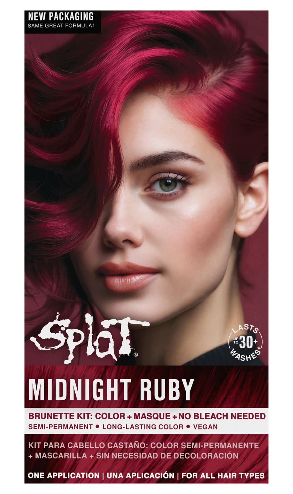 Splat Long Lasting Hair Color, Midnight Ruby (6 fl oz)