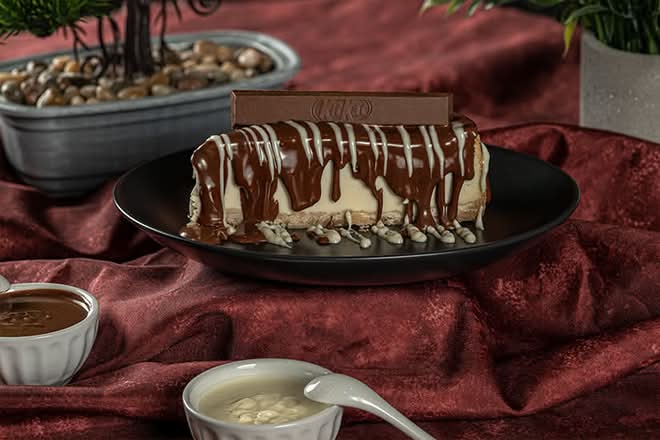 KitKat Break cheesecake