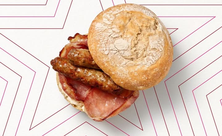 Sausage & Bacon Ciabatta