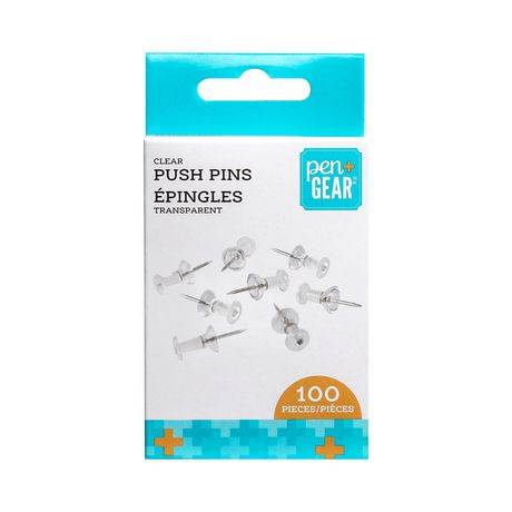 Pen+Gear Clear Push Pins