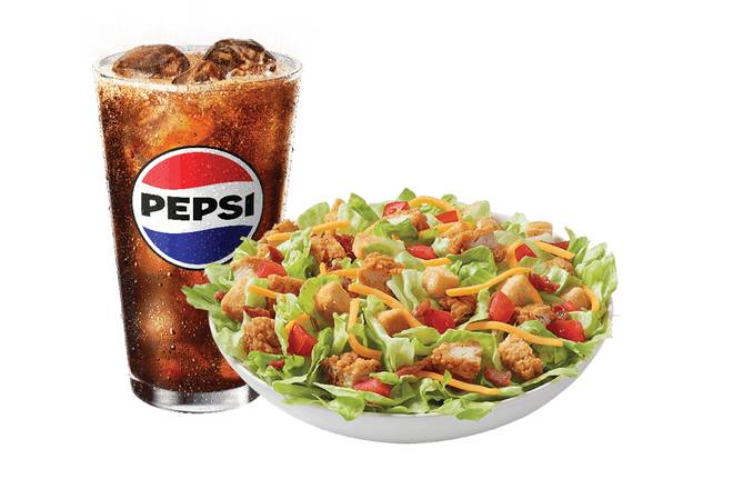 Crispy Chicken Strips Salad Bowl w/Drink