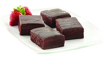 Bakery Brownies Plain Fudge Iced 4 Count