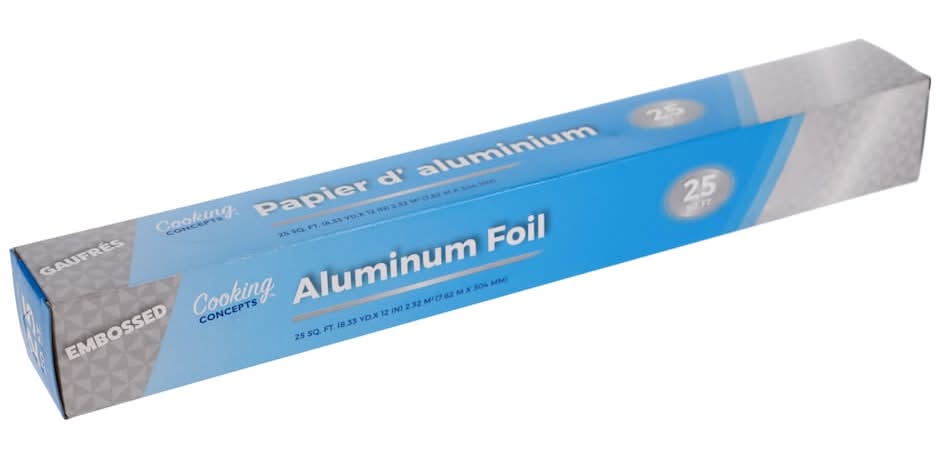 Cooking Concepts Aluminum Foil, 25 sq ft