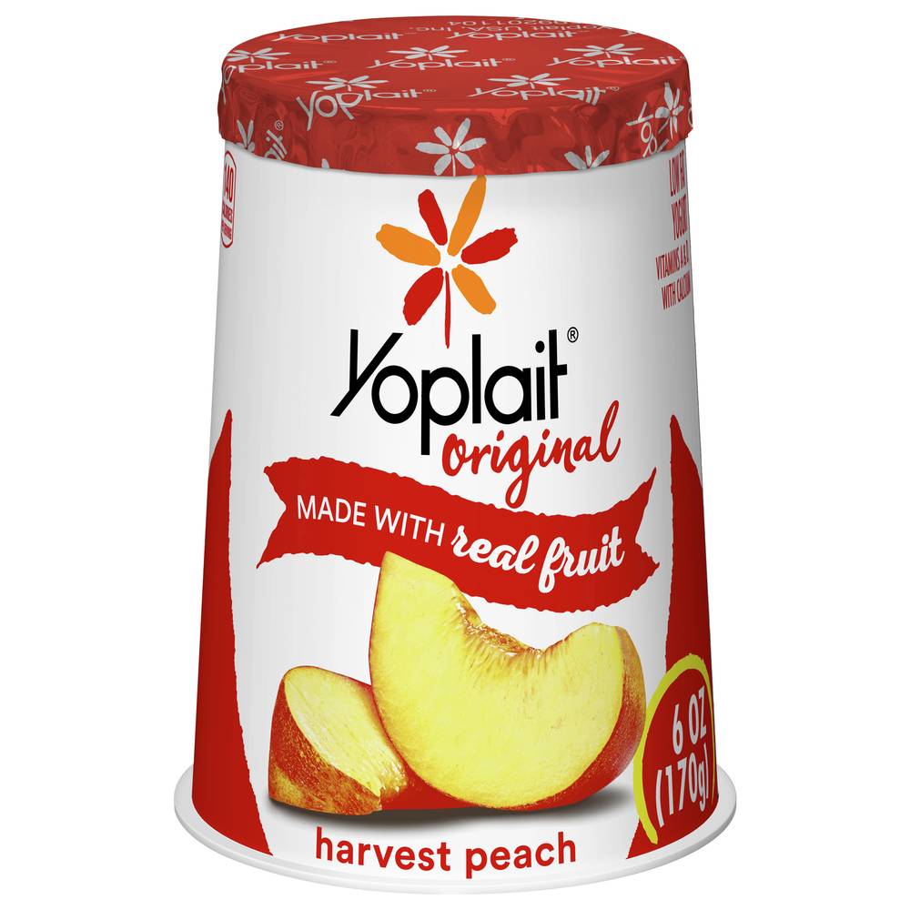 Yoplait Original Low Fat Harvest Peach Yogurt