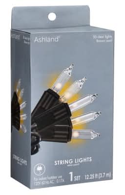 Ashland Creative Collection Shimmer Lights Grapevine, White (50 ct)