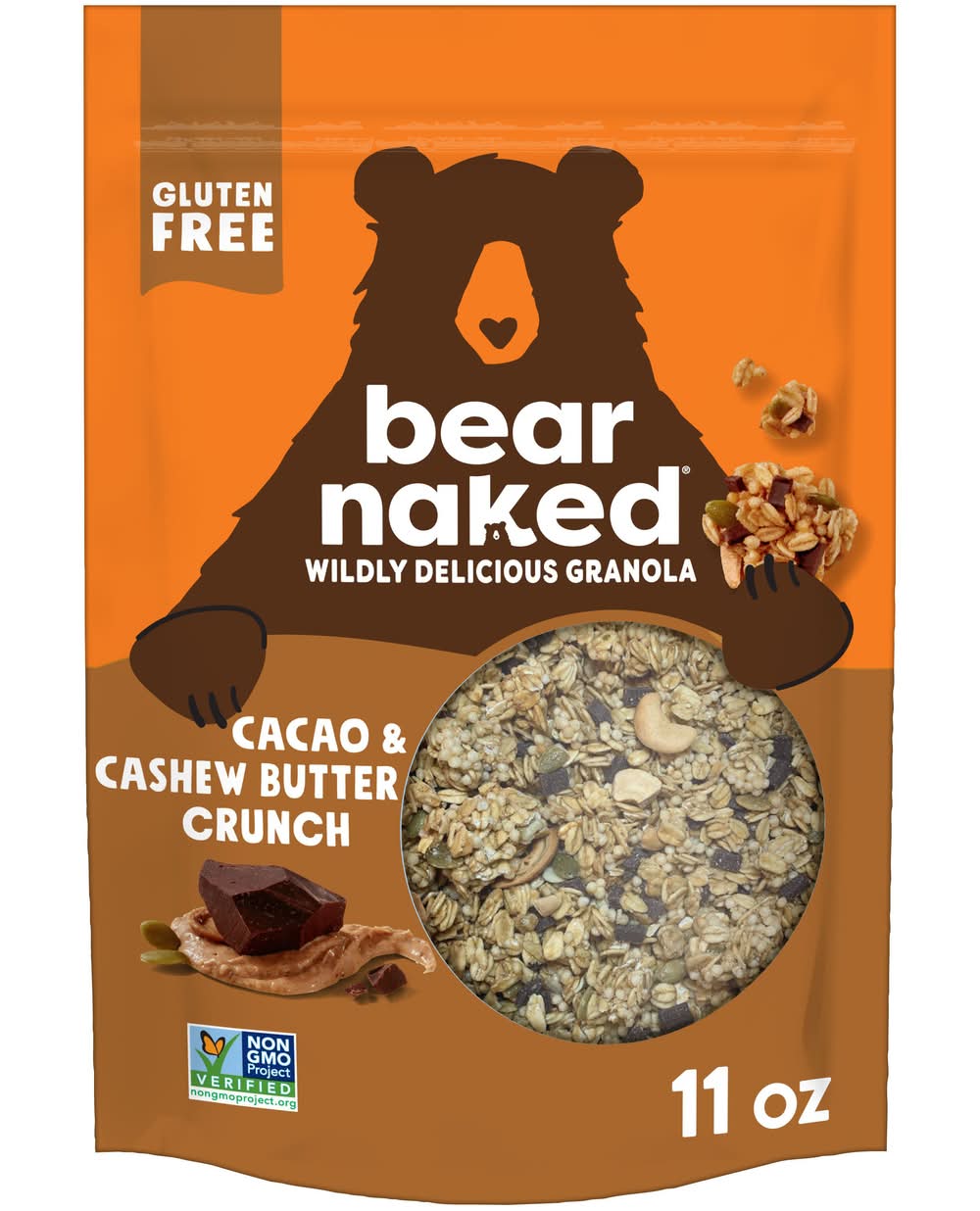 Bear Naked Whole Grain Granola, Cacao-Cashew Butter (11 oz)