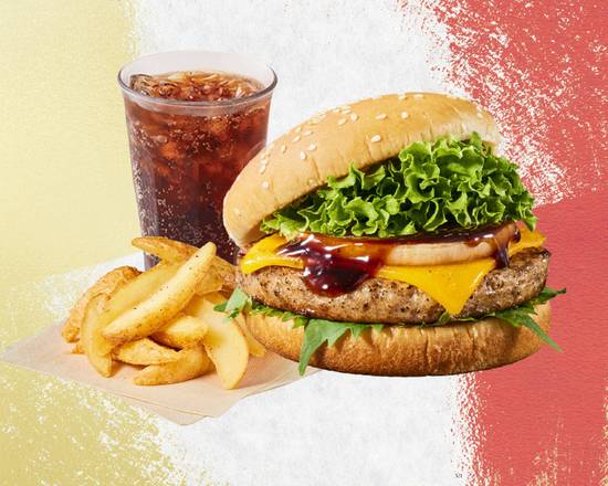 [セット]神戸牛チーズバーガー～KOBE BEEF CHEESE BURGER Combo～