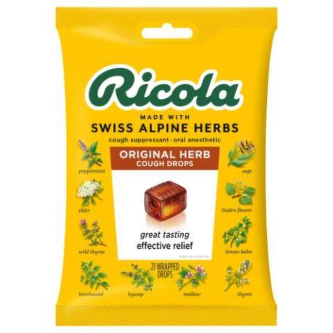 Ricola Cough Drops Original Herb 21ct