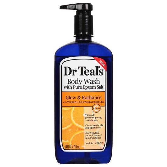 Dr Teal's Glow & Radiance Pure Epsom Salt Body Wash