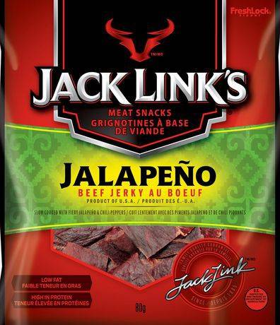 Jack Link's Jalapeno Beef Jerky Meat Snacks (80 g)