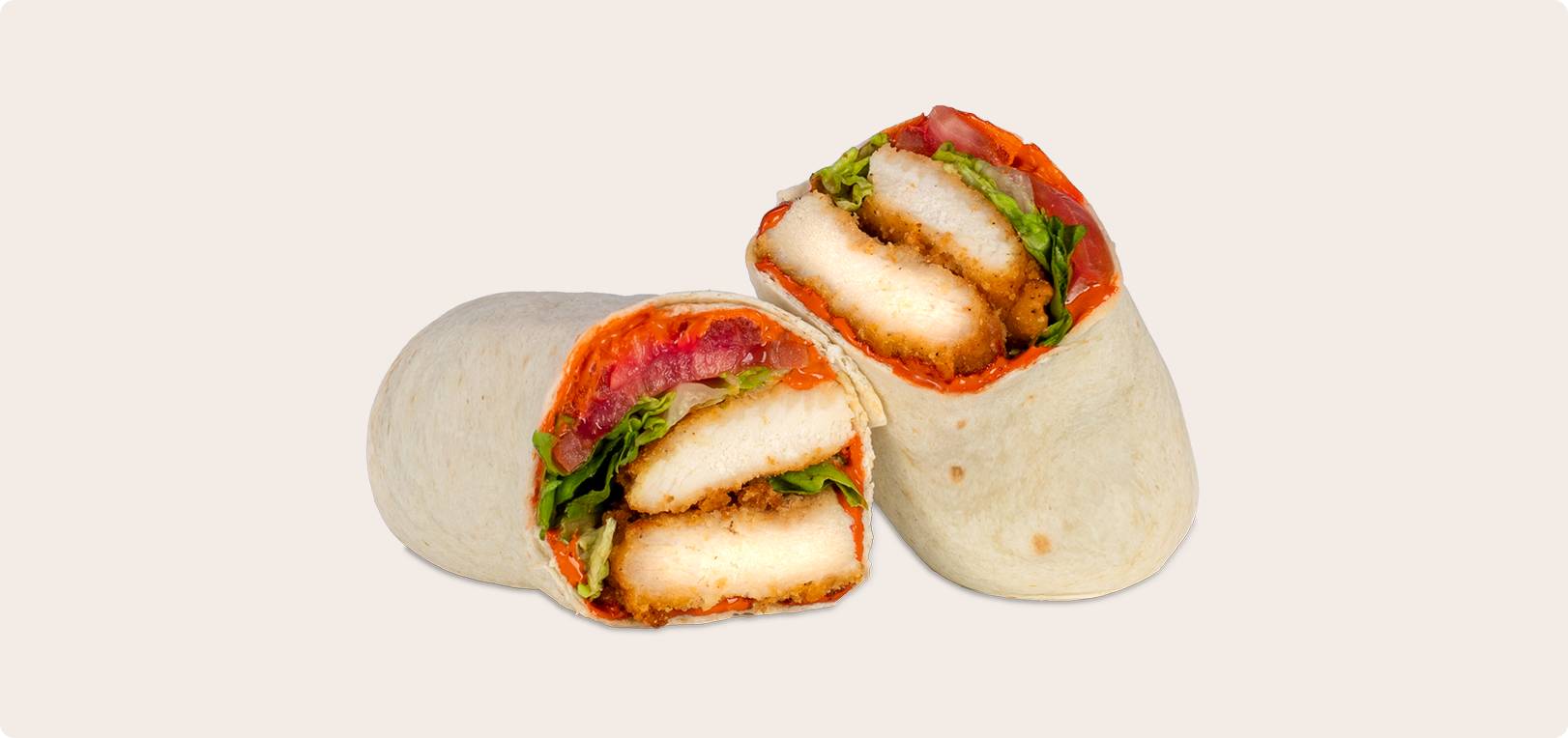 Breaded Chicken & Buffalo Sauce Wrap