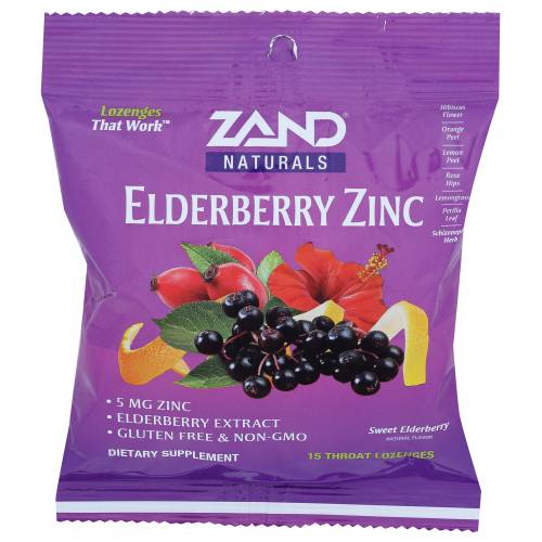 Zand Elderberry Zinc Herbalozenge