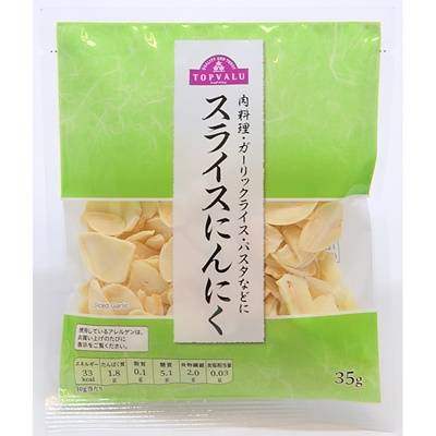 トップバリュ　スライスにんにく��　３５ｇ