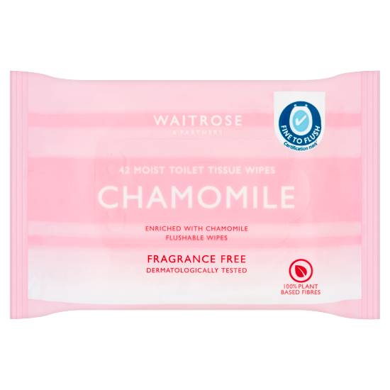 Waitrose Moist Toilet Tissue Wipes Chamomile (42ct)