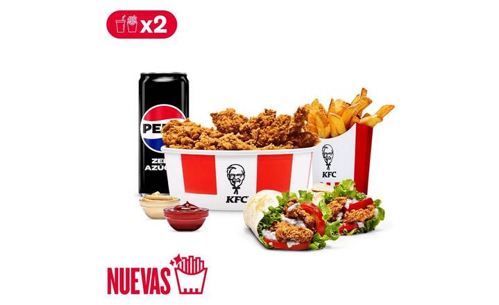 Menú Super Bucket para 2