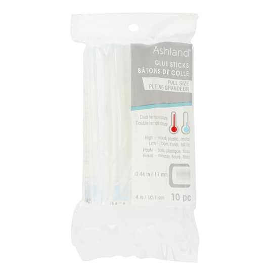 Ashland Full Size Dual Temperature Glue Sticks, 4Inches, Clear (10 ct)