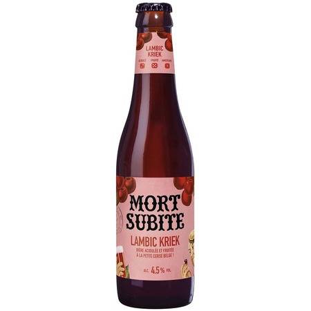 Bière Kriek lambic MORT SUBITE - la bouteille de 33cL