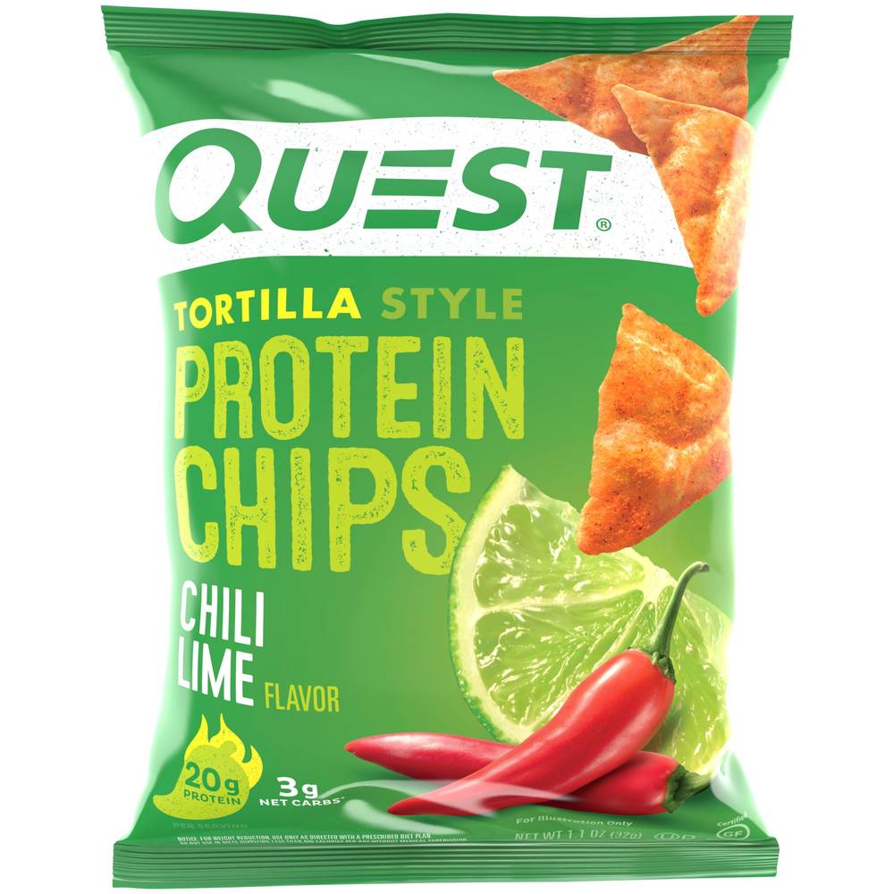 Quest Tortilla Protein Chips, Chili Lime (1.1 oz)