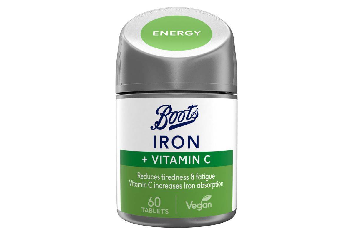 Boots Iron & Vitamin C 60 Tablets (2 month supply)