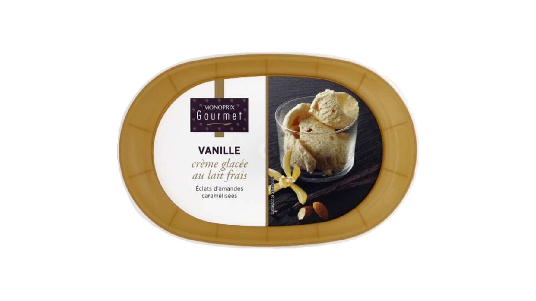 Monoprix Gourmet - Crème glacée au lait frais (vanille)