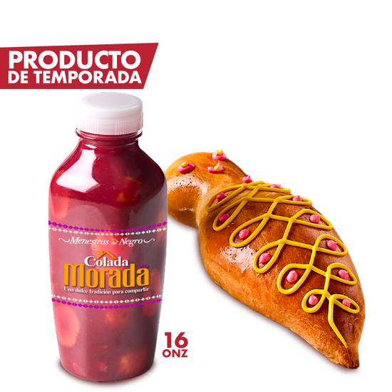 COLADA MORADA 16 ONZ + GUAGUA DE PAN