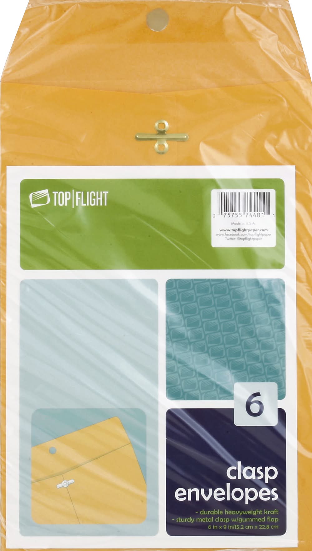 Top Flight Clasp Envelopes (3.7 oz)