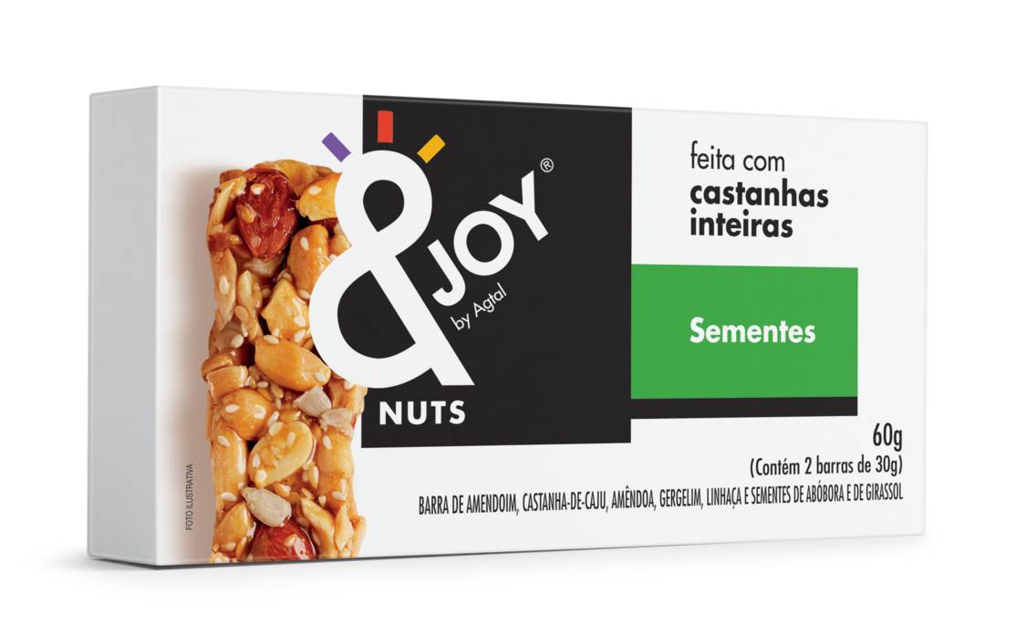 Agtal barra &joy nuts sementes (2x30g)
