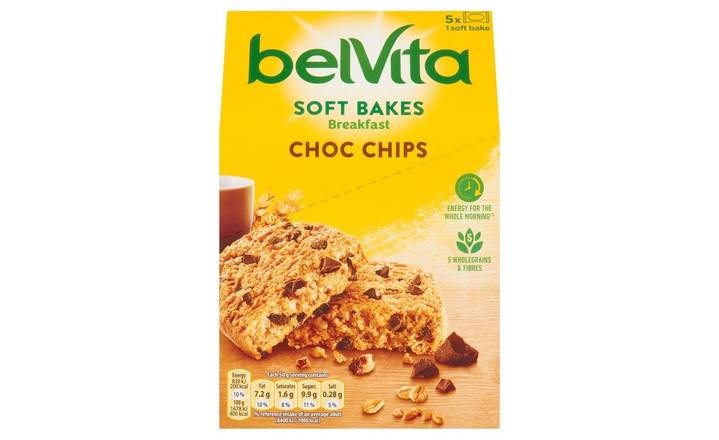 Belvita Soft Bakes Choc Chip 5 x 50g (390558)