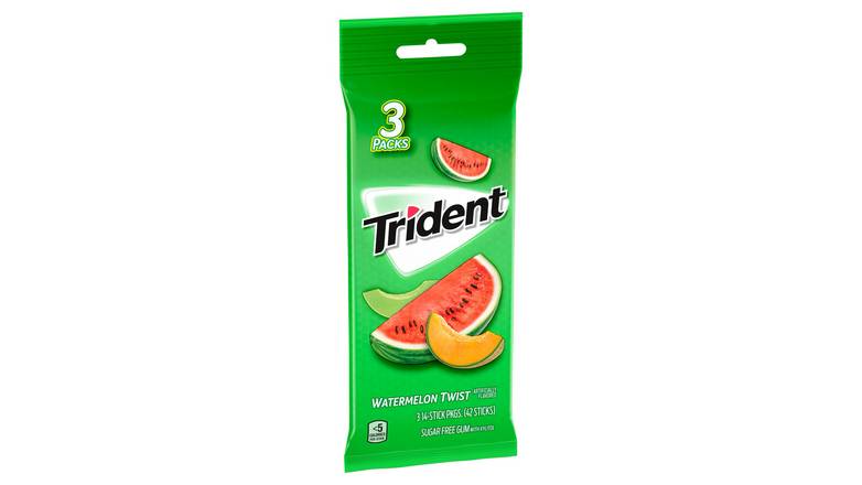 Trident Watermelon Twist Sugar Free Gum With Xylitol, 14 Count
