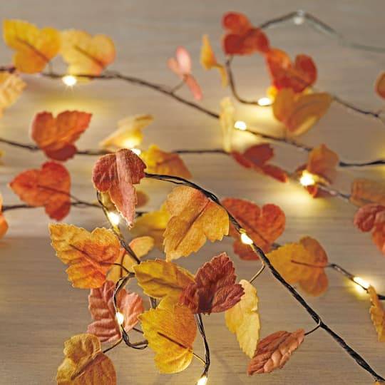 18Ct. Warm White Led Maple Leaves String Lights By Ashland