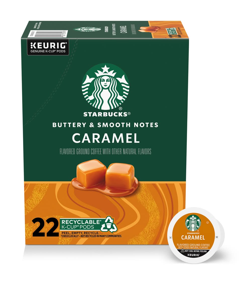 Starbucks Medium Roast Coffee, Caramel (8.2 oz)