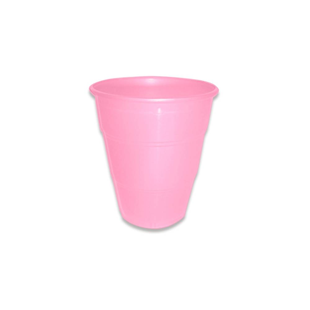 Copos plástico rosa (10x210ml)
