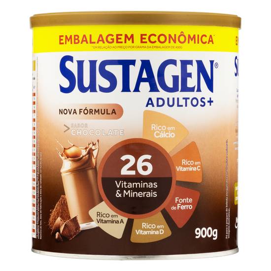 Sustagen complemento alimentar sabor chocolate (900g)