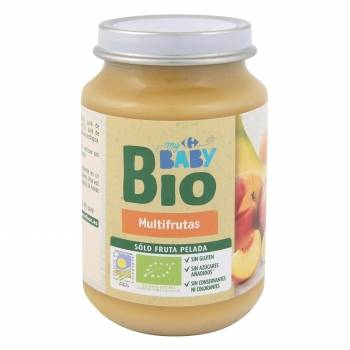 Tarrito multifrutas ecológico Carrefour Baby Bio 200 g.