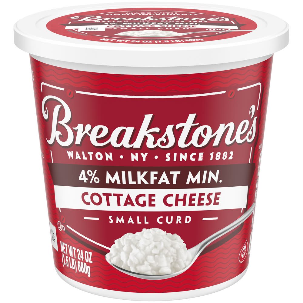 Breakstone's Small Curd Cottage Cheese With 4% Milkfat (24 oz)