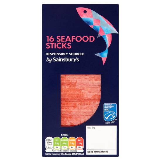 Sainsbury's Seafood Sticks x16 250g
