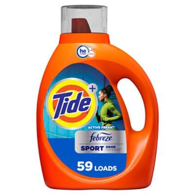 Tide Plus Febreze Sport Odor Defense Liquid Detergent