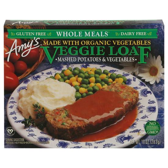 Amy's Vegan Gluten Free Veggie Loaf Mashed Potatoes & Vegetables