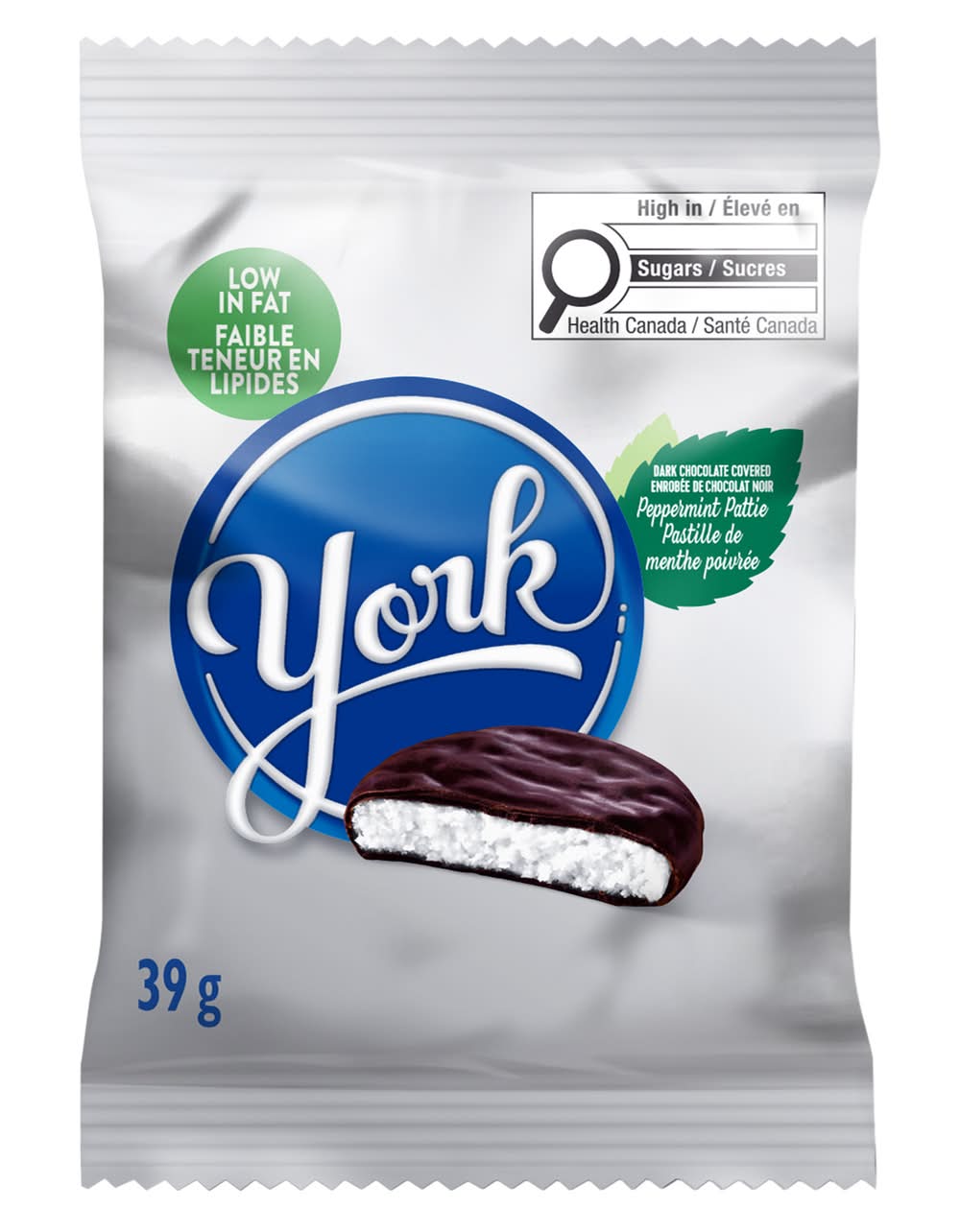 York Dark Chocolate Covered Peppermint Pattie (39 g)