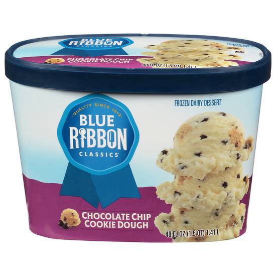 Blue Ribbon Classics Chocolate Chip Cookie Dough Ice Cream (48 fl oz)