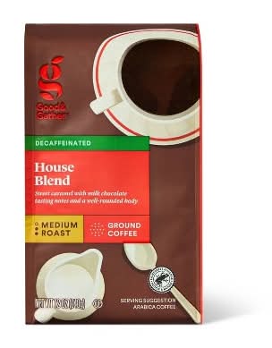 Good & Gather Decaffeinated House Blend Medium Roast Ground Coffee (12 oz)