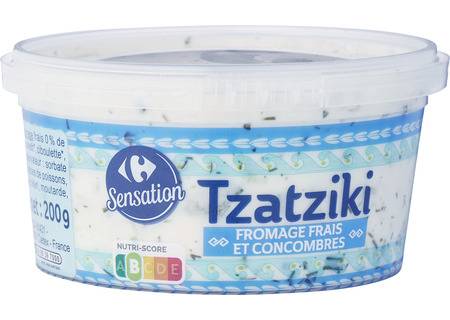 Carrefour Sensation - Tzatziki fromage et concombres (200g)