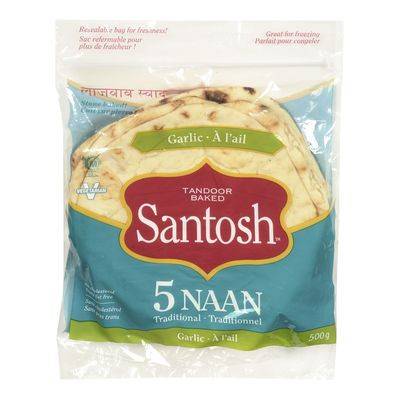 Santosh Garlic Naan Bread (500 g)