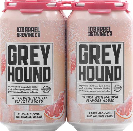 10 Barrel Brewing Co. Grey Hound Vodka (4 ct, 12 fl oz)