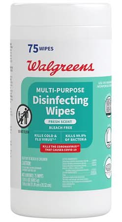 Walgreens Multi-Purpose Disinfecting Wipes (8.9 oz, 75 ct)