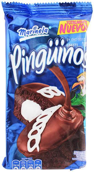 Marinela · Pingüinos pastelito de chocolate relleno (80 g)