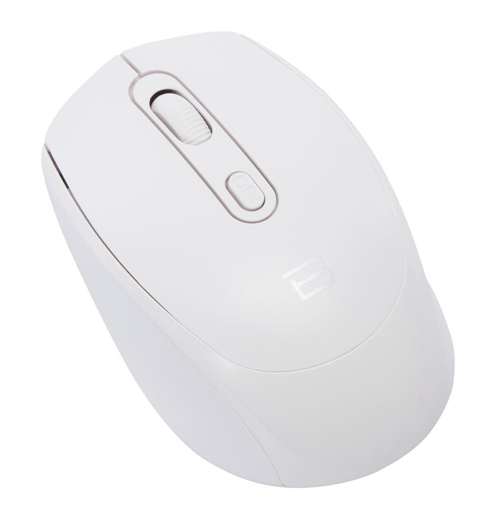 By-Tech® Wireless Optical Mouse White