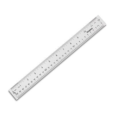 Staples Acrylic Standard Imperial & Metric Scales Ruler (12 inch)