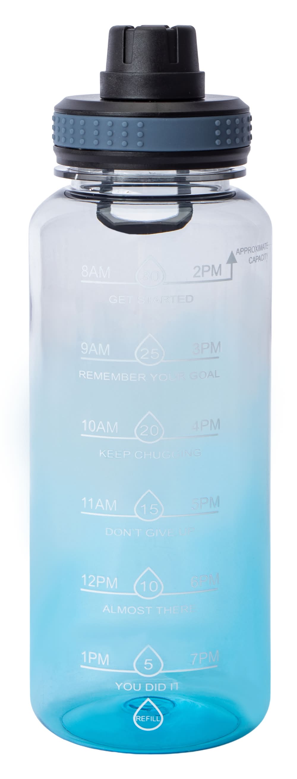 Ombre Motivational Chugger 32oz Blue